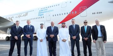 Emirates becomes world’s first airline to operate A380 demonstration flight with 100% sustainable aviation fuel