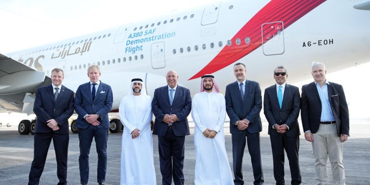 Emirates becomes world’s first airline to operate A380 demonstration flight with 100% sustainable aviation fuel