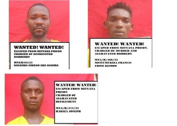 Four inmates escape from Mityana government prison