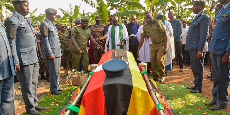 Pilots who died in Ntoroko UPDF chopper crash buried, hailed as heroes