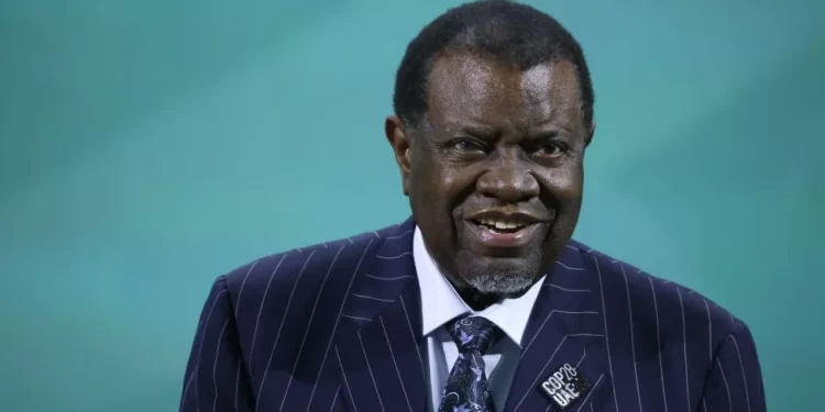 Namibian president dies