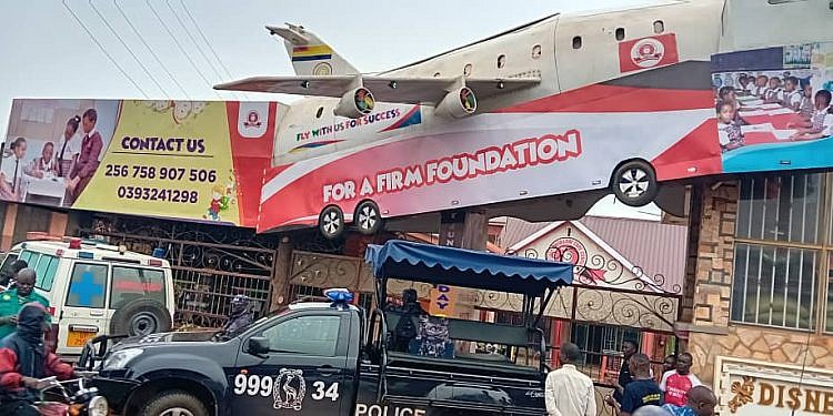 Kampala police rush to plane crash scene, only to find it is a dummy