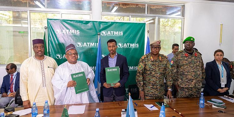 ATMIS hands over seven military bases  to Somalia as troop drawdown continues