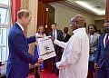 Museveni meets Duke of Edinburgh in Entebbe