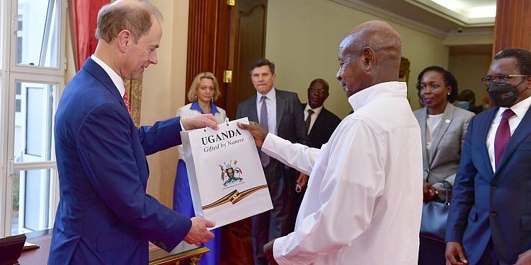 Museveni meets Duke of Edinburgh in Entebbe