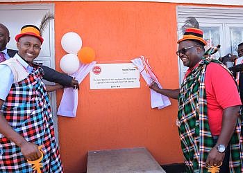 Absa, World Vision commission sanitation facilities in Karamoja