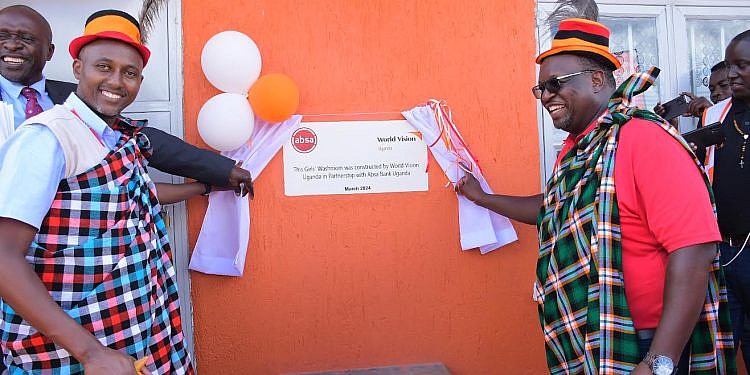 Absa, World Vision commission sanitation facilities in Karamoja