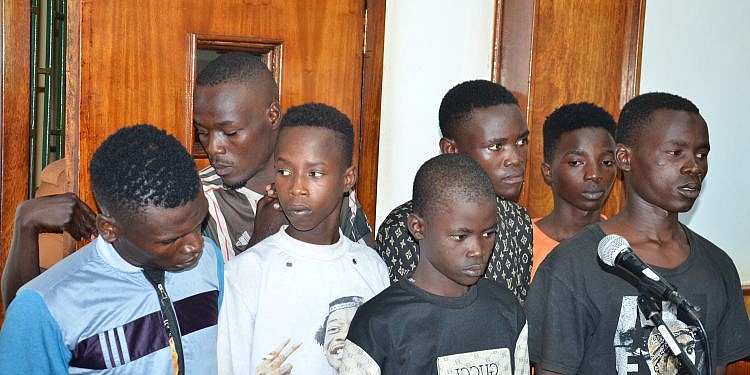 Seven flying kick assailants remanded to Luzira
