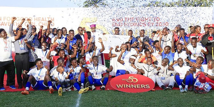 Ngabi Nsamba are champions of  this year’s Airtel Bika football tourney