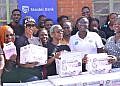 Blu3, Stanbic donate essential medical supplies to Kansanga slum teenage mothers