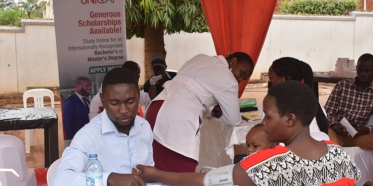 Unicaf University’s free medical camp draws hundreds