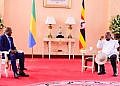 Gabon’s interim president Brice Nguema visits Museveni