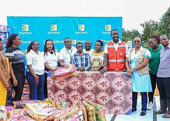 PostBank donates relief items to Kiteezi landfill victims