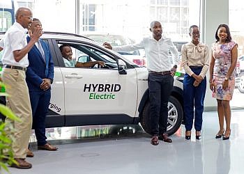 Rwenzori Marathon gets hybrid electric vehicle route openers from CFAO Mobility