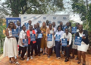 British High Commission sees off Ugandan scholars to UK