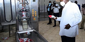 Museveni launches milk factory  in Kampala