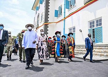 Museveni reopens restored Makerere Ivory Tower, installs new chancellor