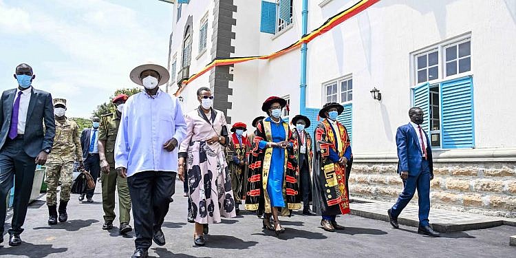 Museveni reopens restored Makerere Ivory Tower, installs new chancellor