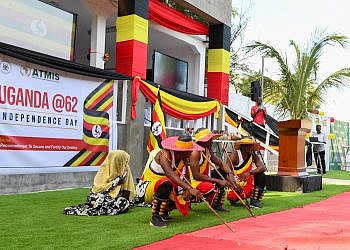 UPDF troops in Somalia swap guns, uniforms for casual wear to celebrate Uganda’s 62nd independence