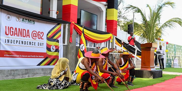 UPDF troops in Somalia swap guns, uniforms for casual wear to celebrate Uganda’s 62nd independence