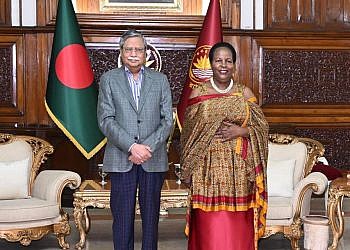 Uganda’s High Commissioner to Bangladesh presents credentials