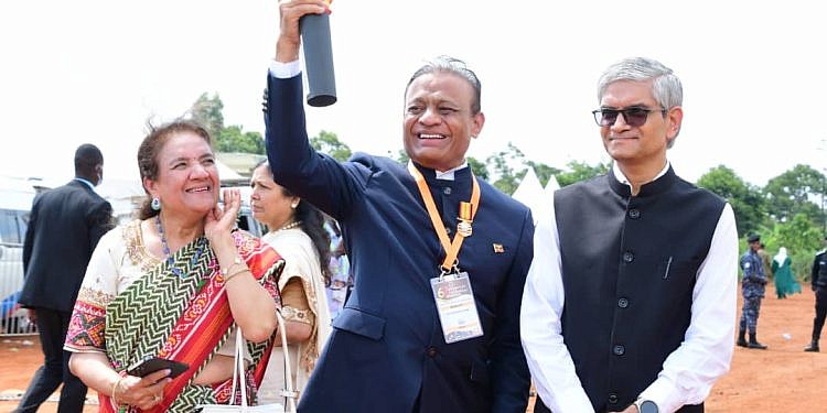Museveni honors Indian entrepreneur Madhusudan Agrawal with Uganda’s highest civilian medal
