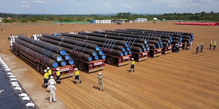 First batch of line pipes for EACOP arrives in Uganda