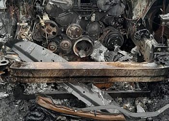 Three injured in Namboole flyover taxi crash