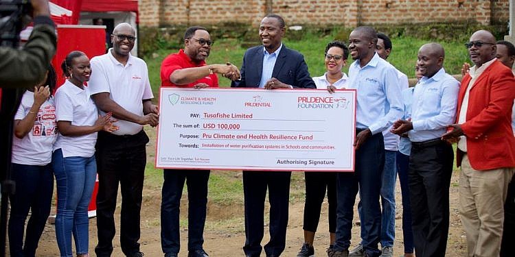 Prudential donates over shs360m towards safe drinking water to schools, communities