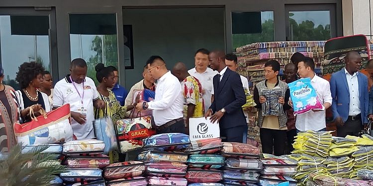 Chinese Tian Tang Group donates relief items to Bulambuli landslide victims