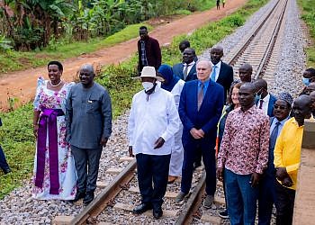 Museveni commissions upgraded Mukono-Kampala railway line
