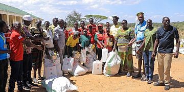 Red Cross donates relief items to 220 households affected by fire in Karamoja