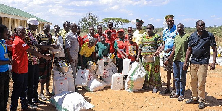 Red Cross donates relief items to 220 households affected by fire in Karamoja