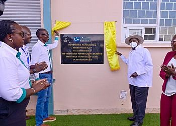 Museveni opens pharmaceutical manufacturing company in Namanve