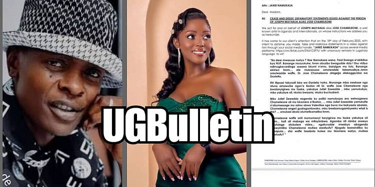 Jose Chameleone demands shs100m from journalist  over defamation