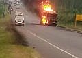 Fuel tanker catches fire along Kampala-Mityana Road