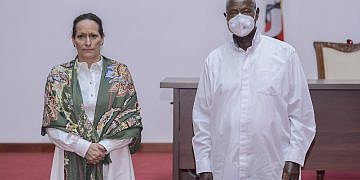 Museveni meets late Aga Khan’s daughter, pays tribute