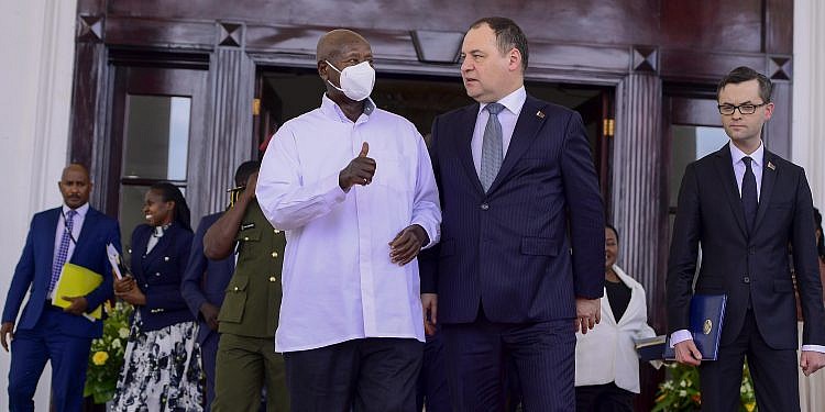 Cooperation agreements signed as Museveni welcomes Belarus prime minister to Uganda
