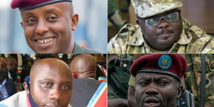 Who are the top Rwandan military, M23 officials sanctioned by EU?