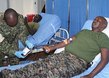 UPDF UN Guard Unit troops launch blood donation drive in Somalia
