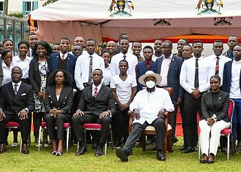 Apologise or resign- NUP’s Nyanzi asks son over photo with Museveni