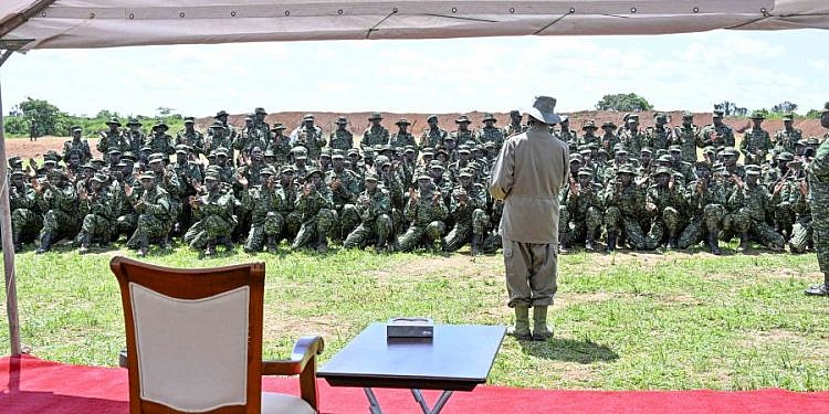 Museveni urges UPDF soldiers to fight infrastructure vandalism