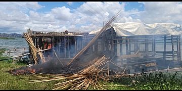 NEMA dismantles illegal floating structure on Lake Victoria, two arrested