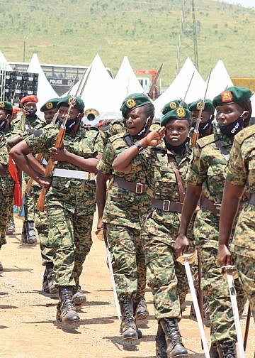 Gen. Muhoozi orders female UPDF soldiers to always wear skirts on parade