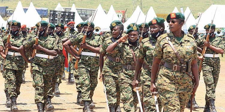 Gen. Muhoozi orders female UPDF soldiers to always wear skirts on parade