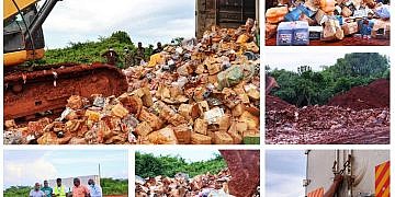 URA destroys over 100 tons of unstamped goods