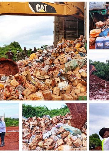 URA destroys over 100 tons of unstamped goods