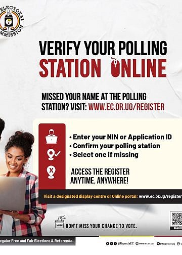 EC encourages Ugandans to do online voter verification ahead of May,15 deadline
