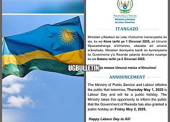 Rwanda grants extended labour day holiday