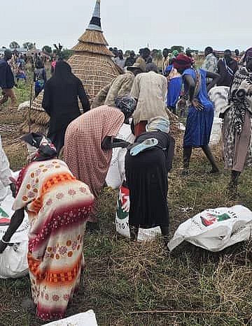 UPDF airdrops food into hard-hit  South Sudan’s Upper Nile State